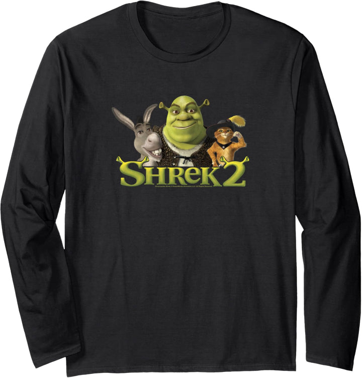 Shrek 2 Donkey & Puss In Boots Best Friends Langarmshirt