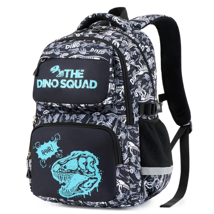 Amythe Schulrucksack Jungen Teenager, Schultasche Kinder mit Reflektoren für 1. bis 4. Klasse, Leuch