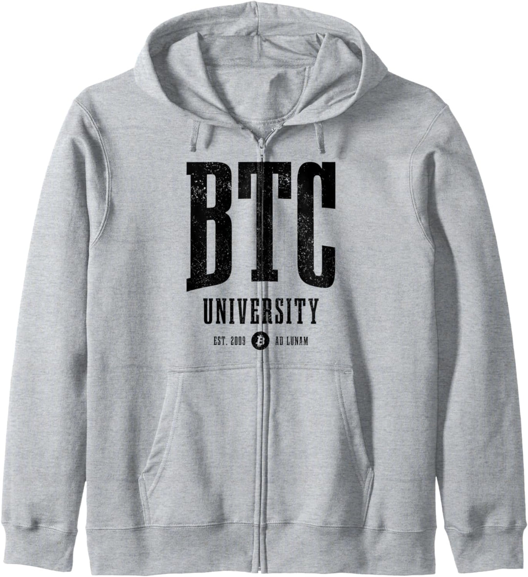 Bitcoin BTC Universität EST. 2009 Crypto Trader Kapuzenjacke