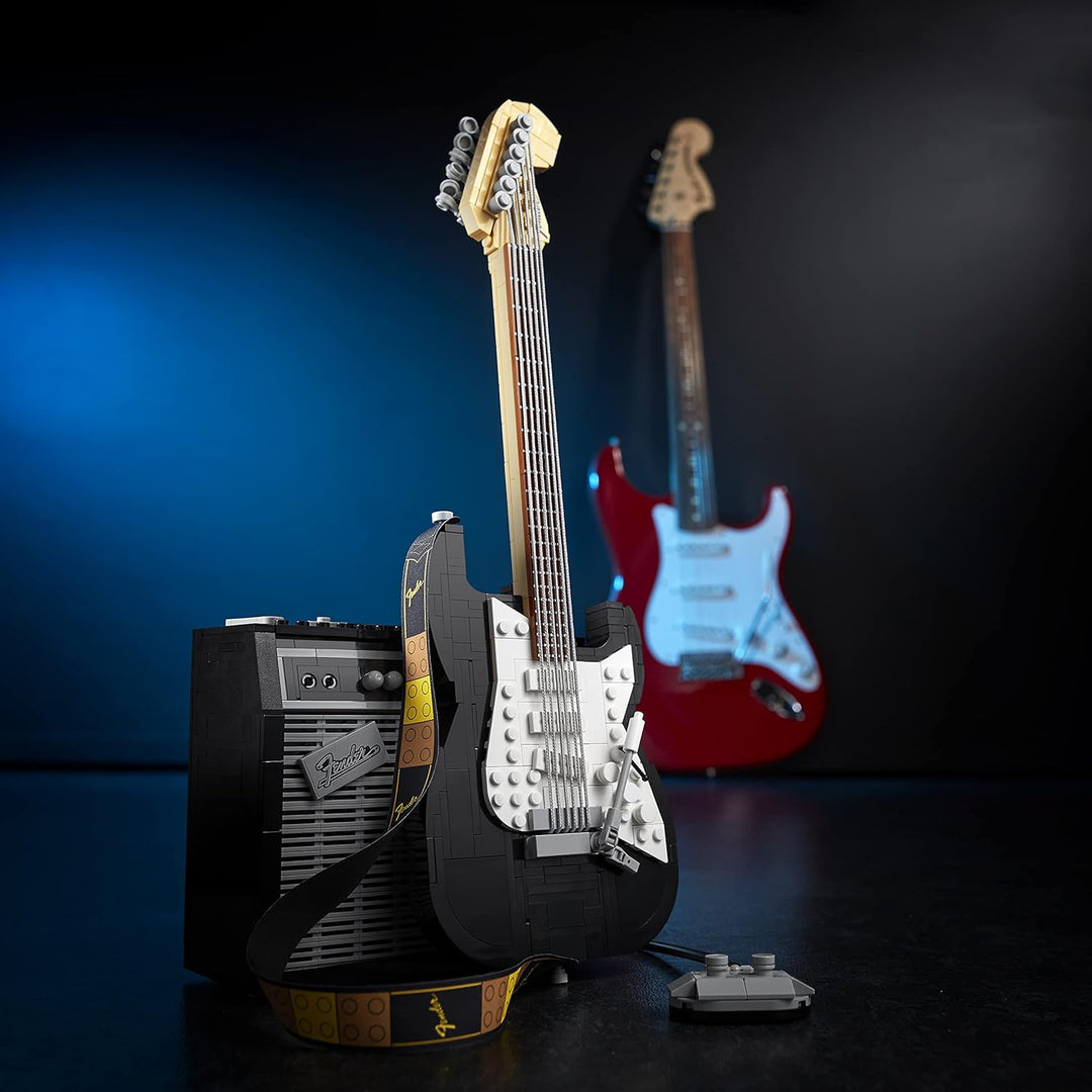 LEGO Ideas Fender Stratocaster, DIY-Gitarren-Kit, Modell-Musikinstrument für Jugendliche und Erwachs
