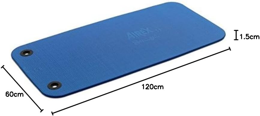 AIREX Fitness 120, Gymnastikmatte, blau, mit Spezial-֖sen, ca. 120 x 60 x 1,5 cm