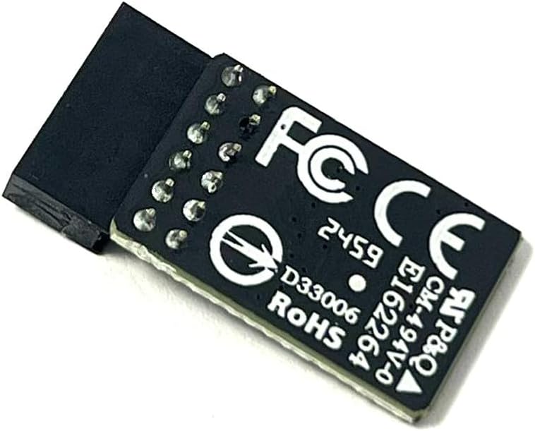 JINTAI TPM 2.0-Modul TPM LPC 12-Pin-Modul Ersatz für Gigabyte-Motherboard GC-TPM2.0_S (12-Pin-1) für