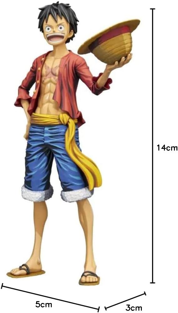 BANPRESTO One Piece Actionfigur Monkey. D. Luffy aus Kunststoff. Manga Dimensions