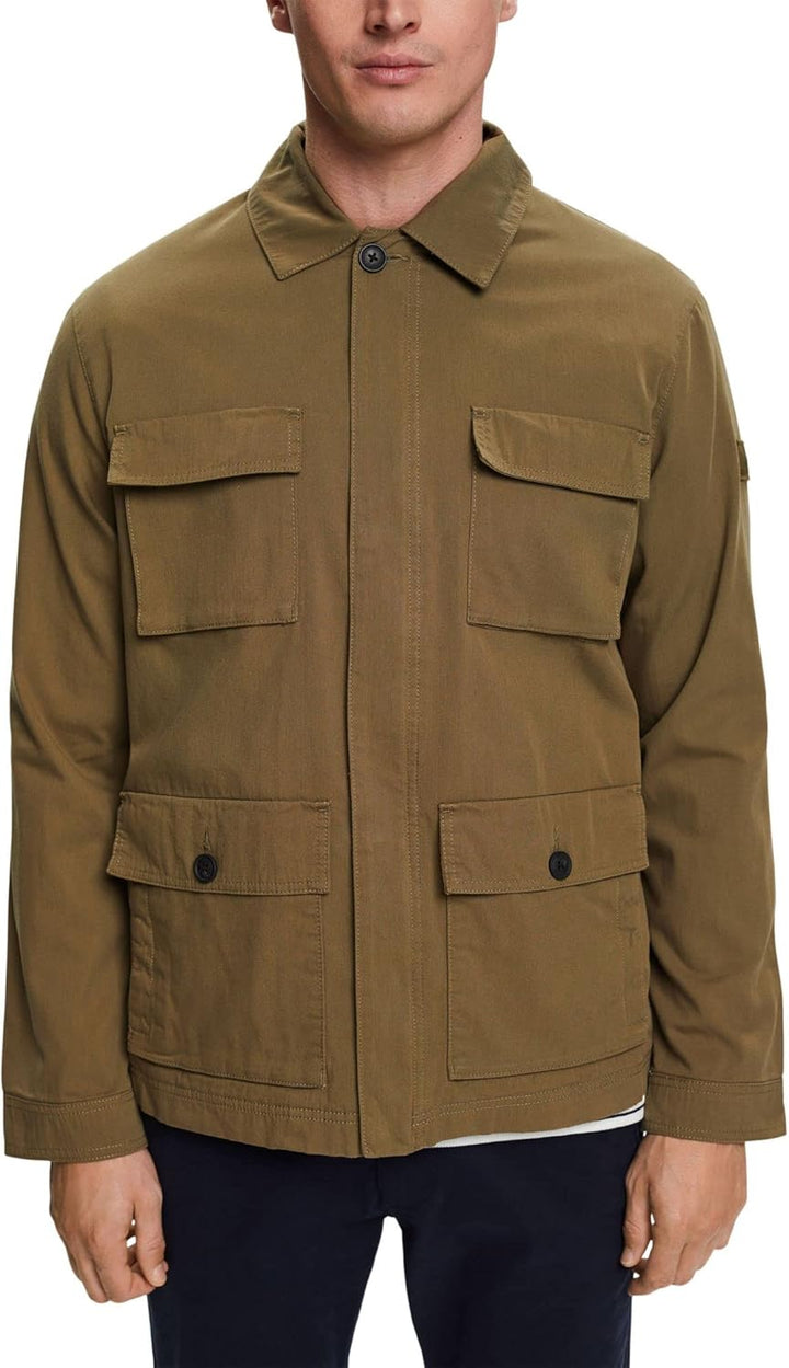 ESPRIT Herren 023ee2g303 Jacke XXL 346/Light Khaki 2, XXL 346/Light Khaki 2