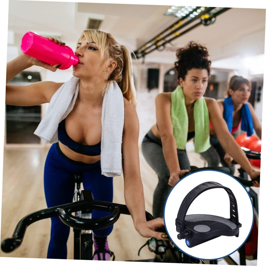 BESPORTBLE 1 Paar Pedale Fusspedaltrainer Heimtrainer Flache Form Fussschlaufen Für Heimtrainer Fahr