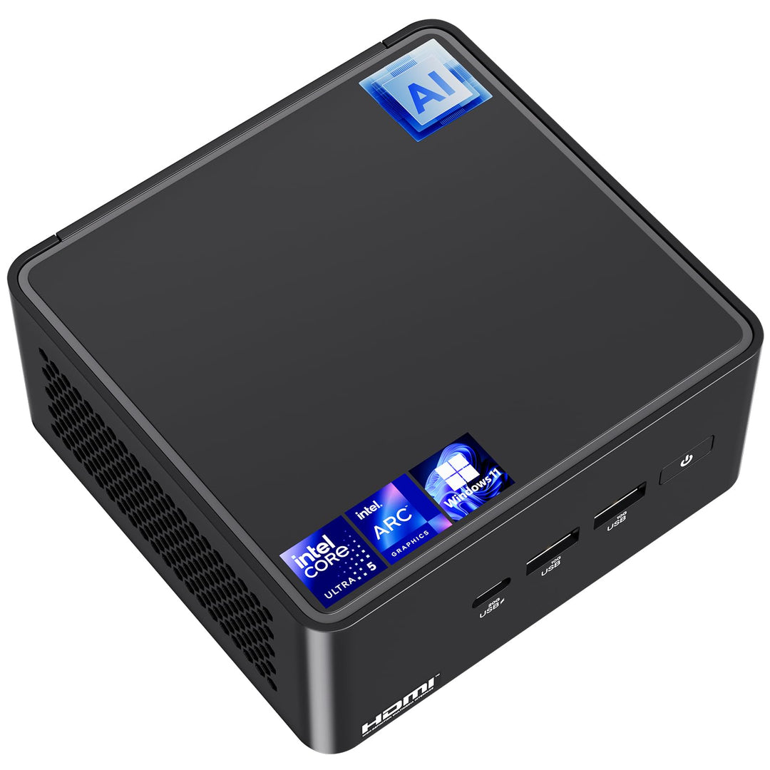 Intel NUC 14 Pro AI Mini-Computer, NUC14RVHU5: Intel Core Ultra5-125H (14C/18T, bis zu 4,5GHz), Inte