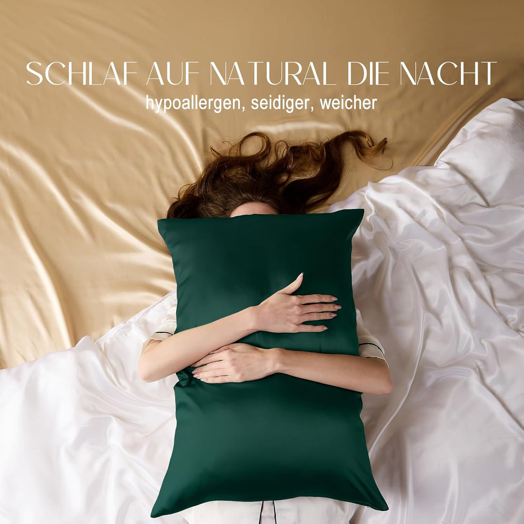 ZIMASILK Kissenbezug aus 100% Seide für Haare und Haut. Doppelseitige 19 Momme Reine Maulbeerseide K