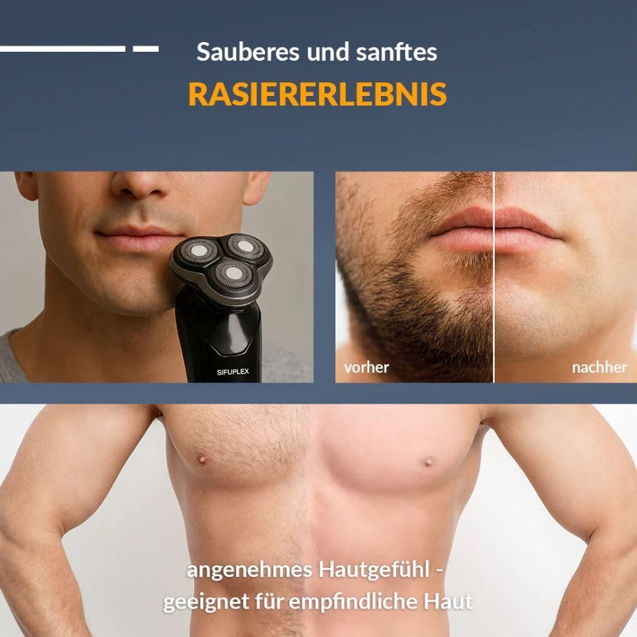 Ultimate Trim Pro STR‑1 I All‑in‑One Herrenrasierer mit 5 Aufsätzen (Bart, Konturen, Körper, Nase/Oh