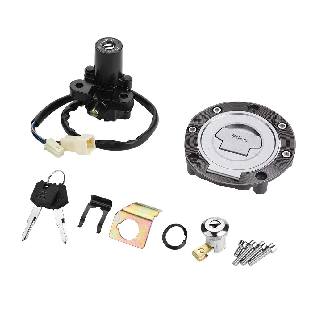 KIMISS Motorrad Sitzverriegelung, Tankdeckel Seat Lock Tankdeckel Verriegelungsschlüssel für Ymh YZF