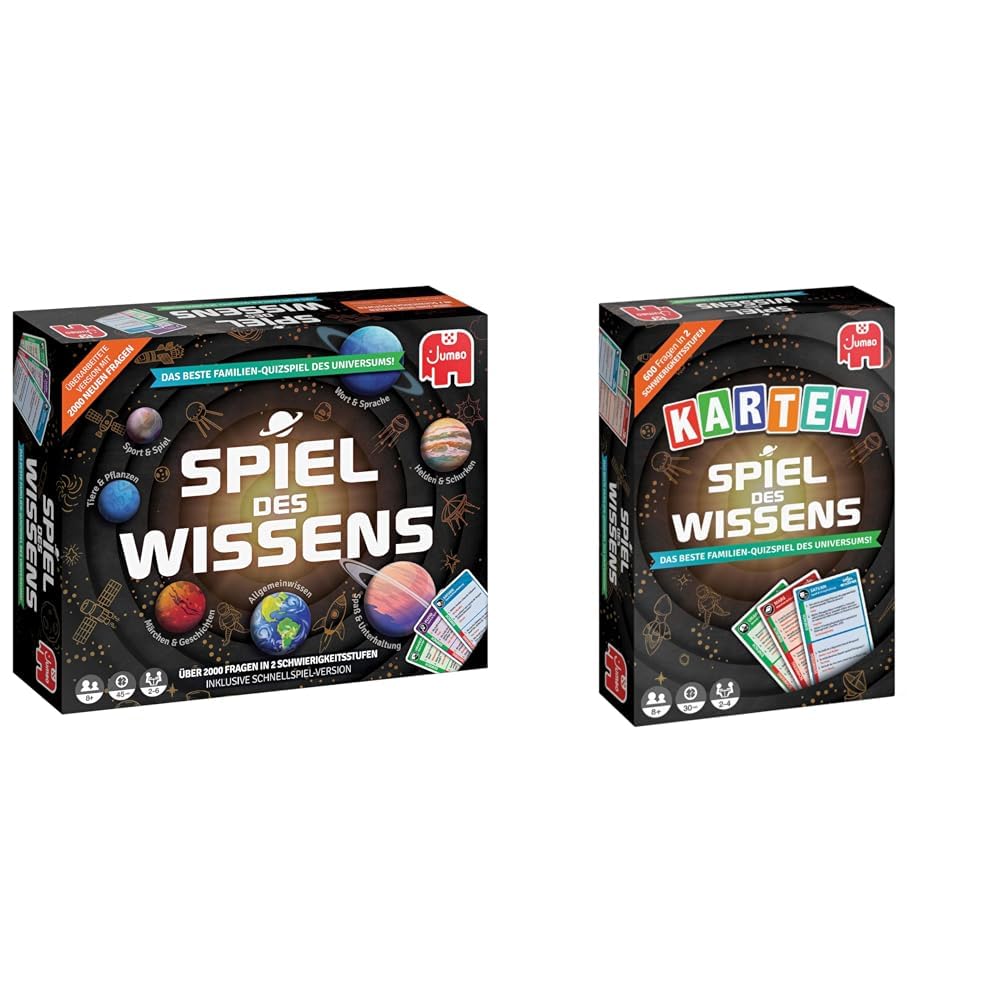 Jumbo Spiele GmbH JUM19907 Spiel des Wissens *Neu* 2-6 Spieler &amp; 19949 Spiel des Wissens Neu Kartens