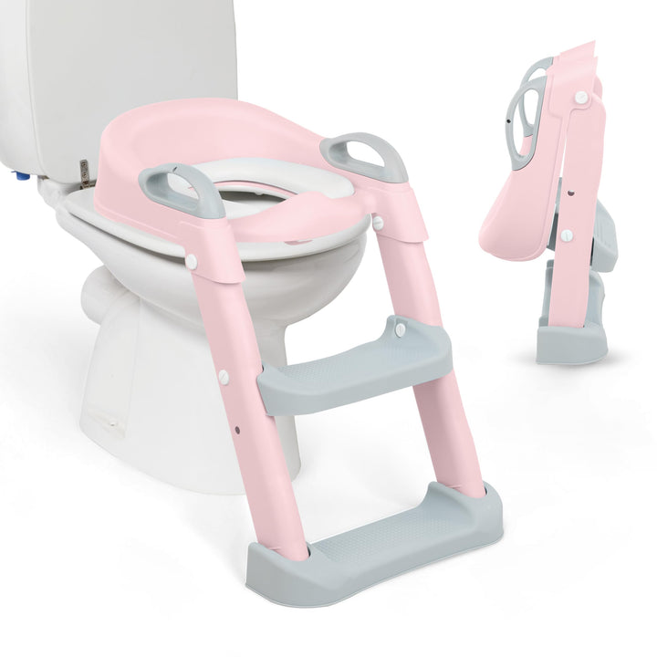 KikkaBoo Toilettensitz für Kinder mit Treppe LEA, Toilettentrainer, Zusammenklappbar & einstellbar,