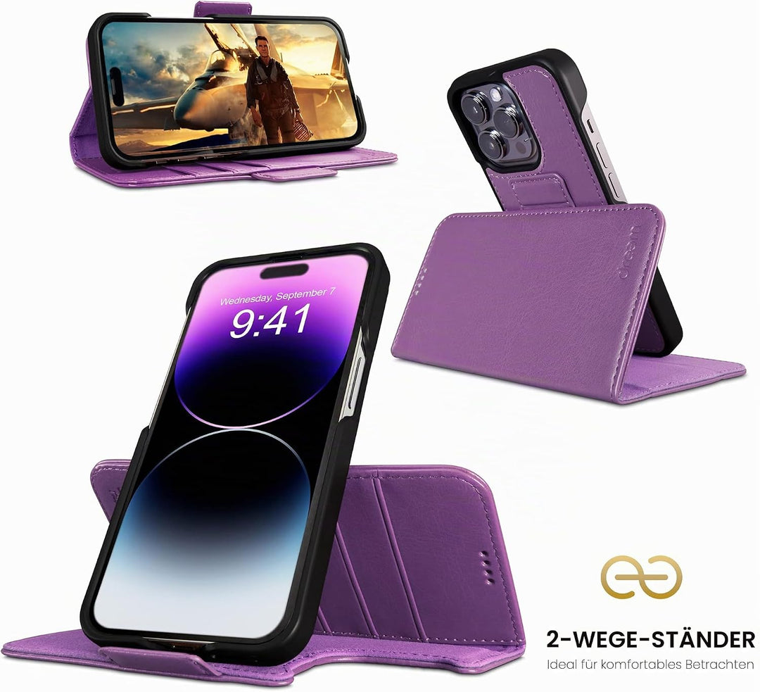 Dreem Fibonacci iPhone 14 Pro Geldbörsen-Hülle / 2-in-1 Stossfestes MagSafe Case und abnehmbares Lux