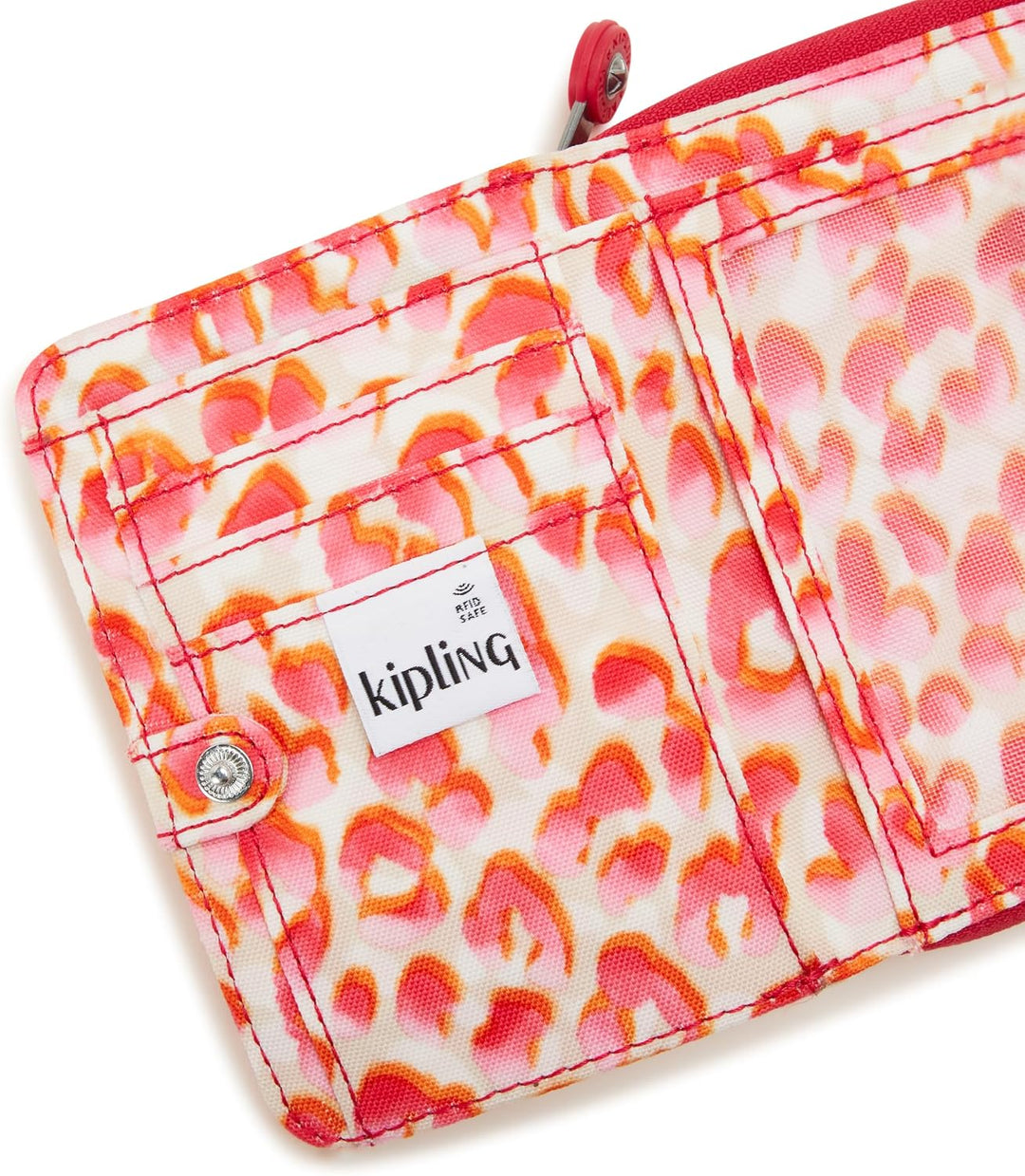 Kipling MONEY LOVE Mittelgrosse Geldbörse, Latin Cheetah (Rot), Latin Cheetah