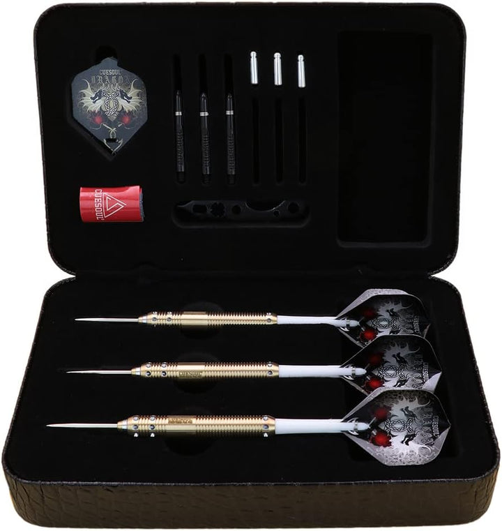 CUESOUL Dragon Deluxe Messing Steel Dartpfeile, 21 Gramm J2107 23 Gramm, J2107 23 Gramm