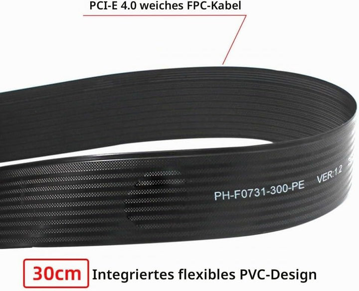 CY Adapter NGFF M-Key NVME Male to Female Extension PCI Express Cable 30cm Right Angled Type 90 Degr