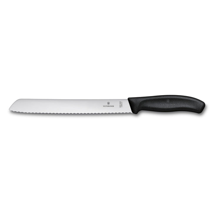 Victorinox, Swiss Classic, Profi Brotmesser, Extra Scharfe Klinge, Wellenschliff, 21 cm, Robuster Ku