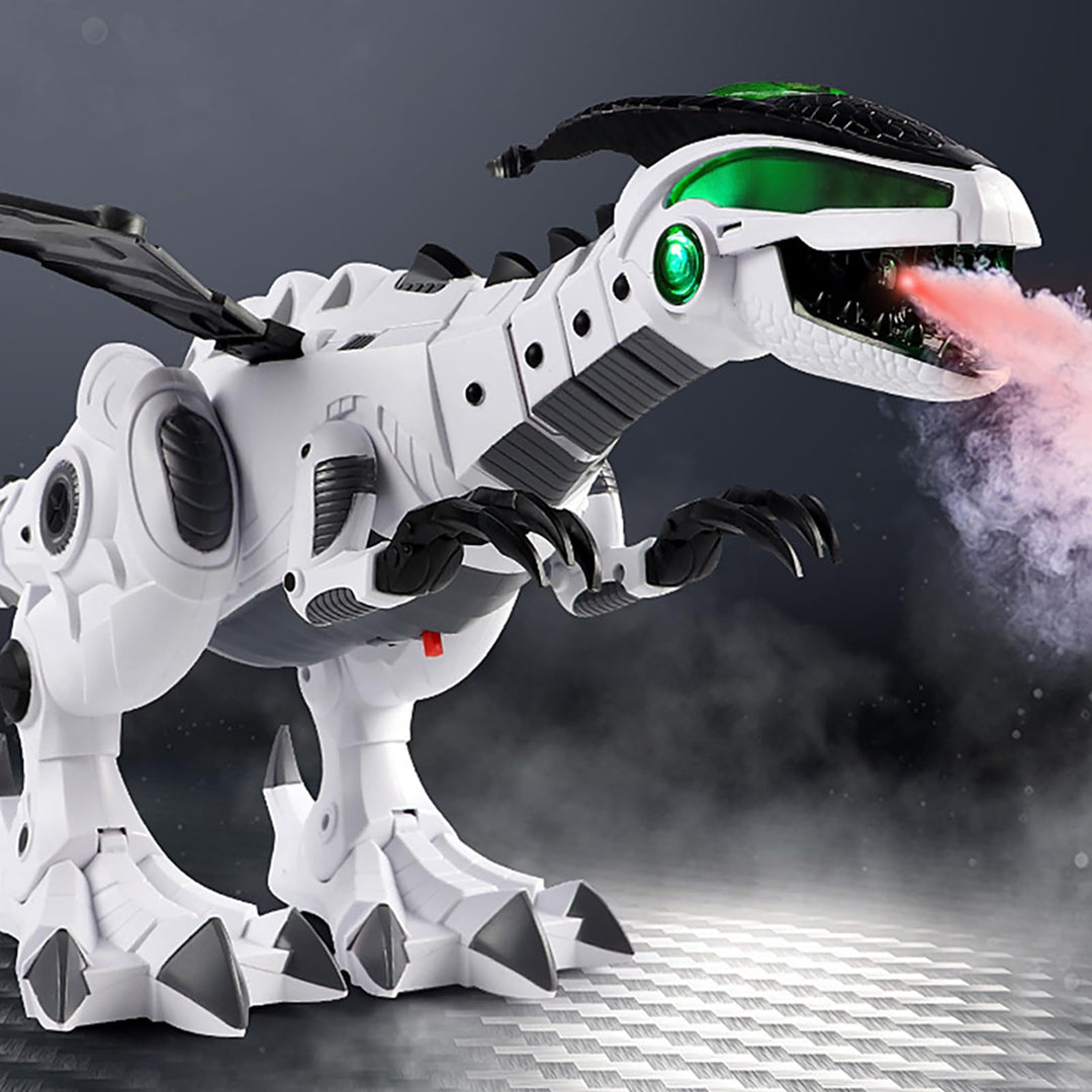 Yunseity Gehender Dinosaurier-Roboter-Drachen-Spielzeugnebel, der Feuerspeiende Lichter und Geräusch