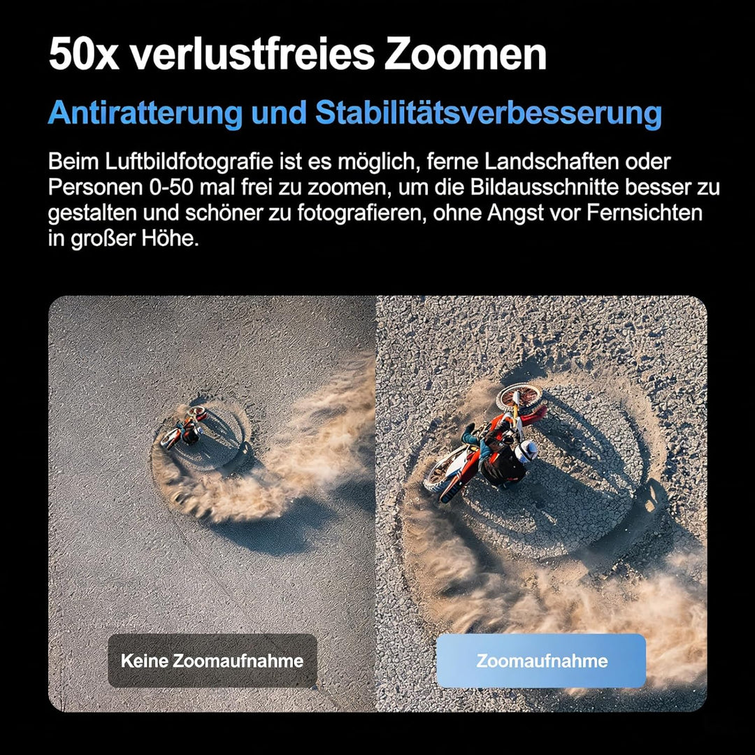 Mini RC Drohne mit Kamera, Propellerschutz, LED-Augenlichter, Hindernisvermeidung, optische Position