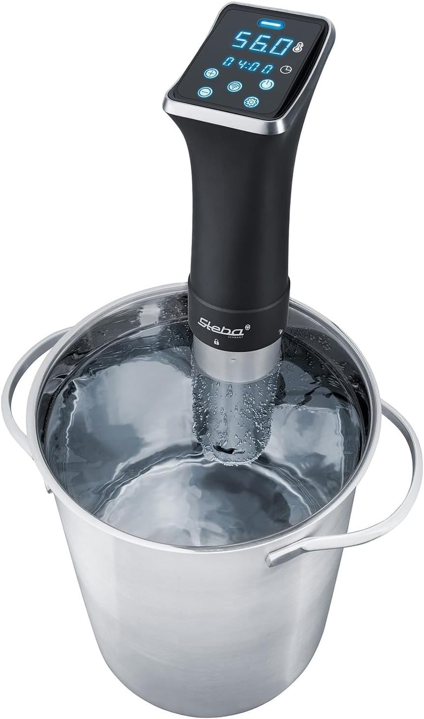 Steba SV 80 Sous Vide Garer WIFI | WIFI-Funktion f?r komfortable mobile App-Steuerung | Wasserdicht