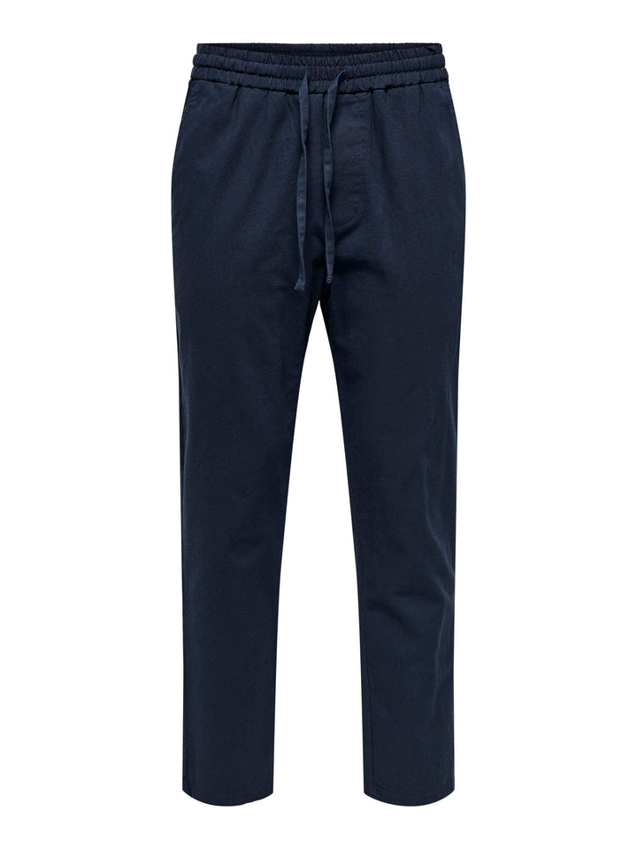 ONLY &amp; SONS Male Jogginghose Verjüngt Mid Rise Hose XL Dark Navy, XL Dark Navy