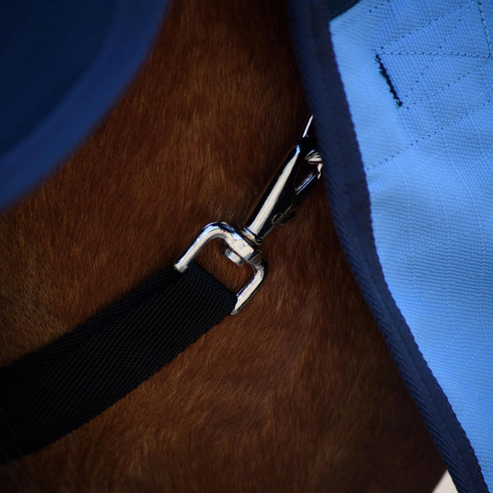 Pferdedecke 1200D High Neck Polarfleece Weidedecke Winterdecke Regendecke Turnout : Fleece Grey/Brow