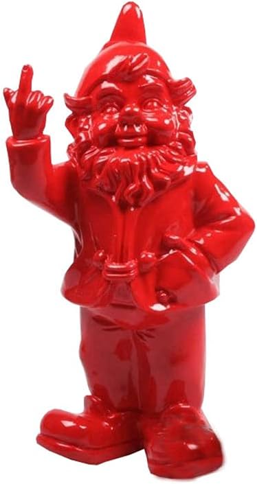 Stoobz PP 005ro 15 x 12 x 32 cm Cheeky Garden Gnome Figur für Haus und Garten – rot