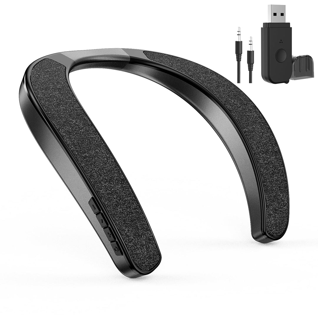 Smaloyd Bluetooth-Lautsprecher, tragbar, kabellos, Nackenbügel, Heim-TV-Lautsprecher, Theater-Stereo
