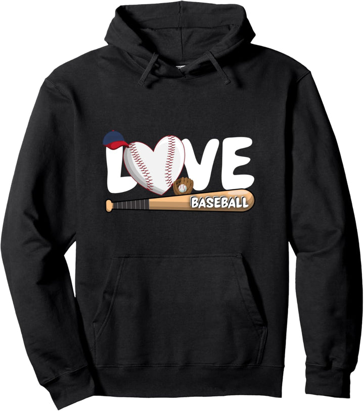 Liebe Baseball Grafik Sprichwort Männer Jungen Mädchen Pullover Hoodie