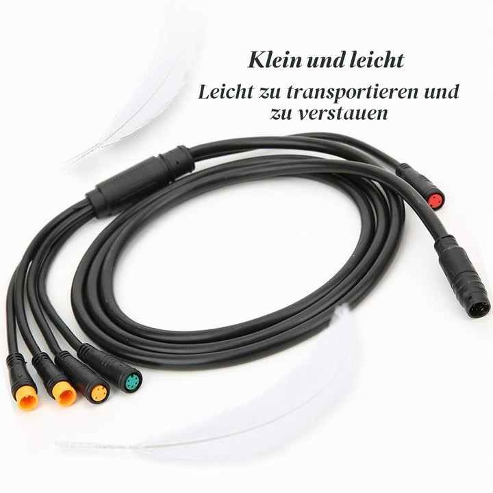 VGEBY Elektrofahrradkabel, 1 Bis 5 Elektrofahrrad Wasserdichtes Kabel Integriertes Fahrradkabel mit
