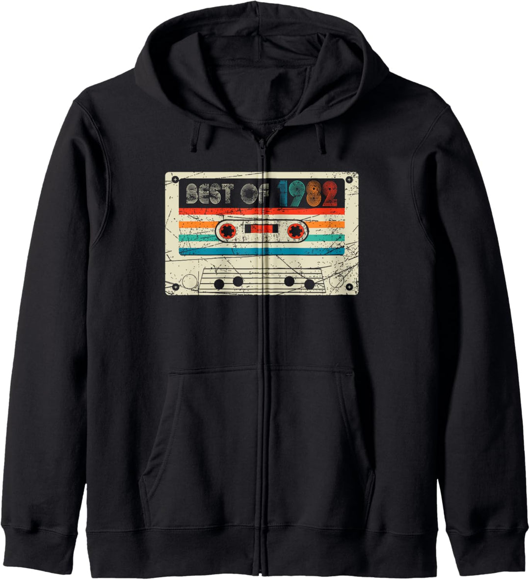 41st Birthday Vintage Best Of 1982 Funny Retro Cassette Tape Kapuzenjacke