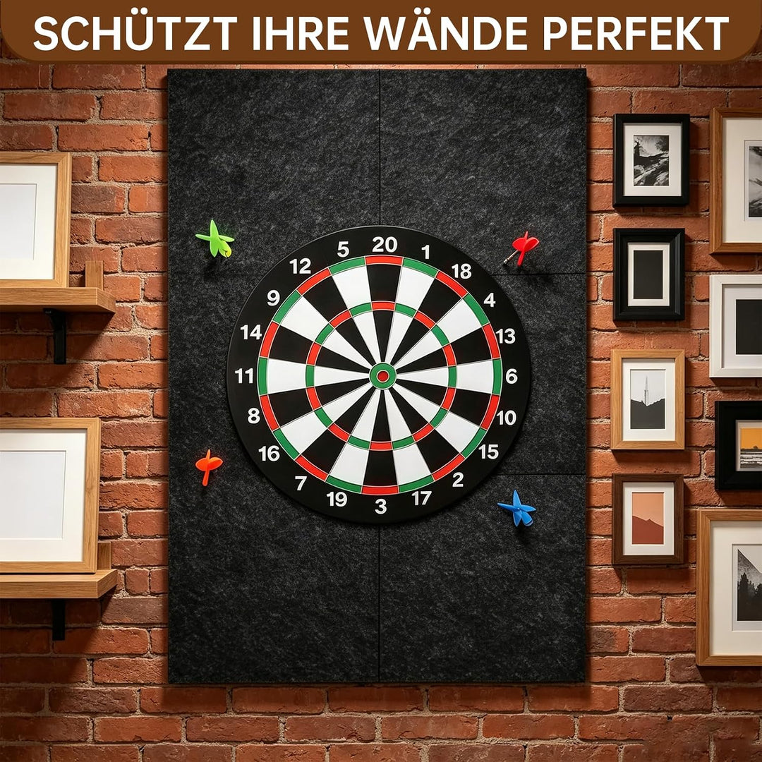 Dart wandschutz, Filz Dartscheibe Schutzring, Selbstklebender Dart Surround | 60×90×1,2 cm Dartboard