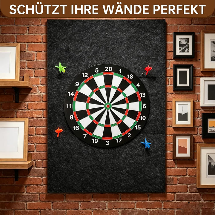 Dart wandschutz, Filz Dartscheibe Schutzring, Selbstklebender Dart Surround | 60×90×1,2 cm Dartboard