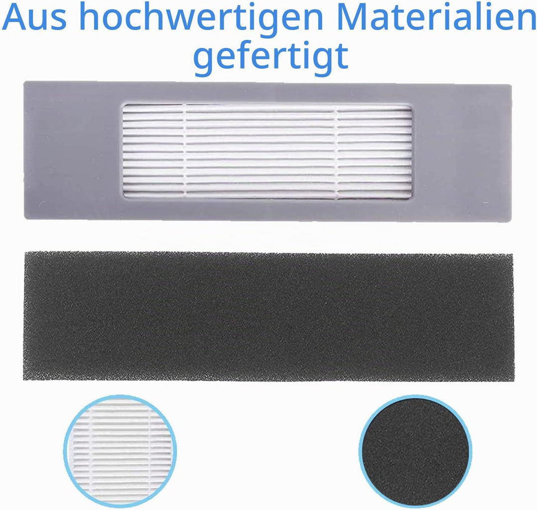 Filter Bürste Ersatzteile Zubehör Set für Ecovacs DEEBOT OZMO T8 T8 AIVI T8 AIVI+ T8+T9 T9+ Staubsau