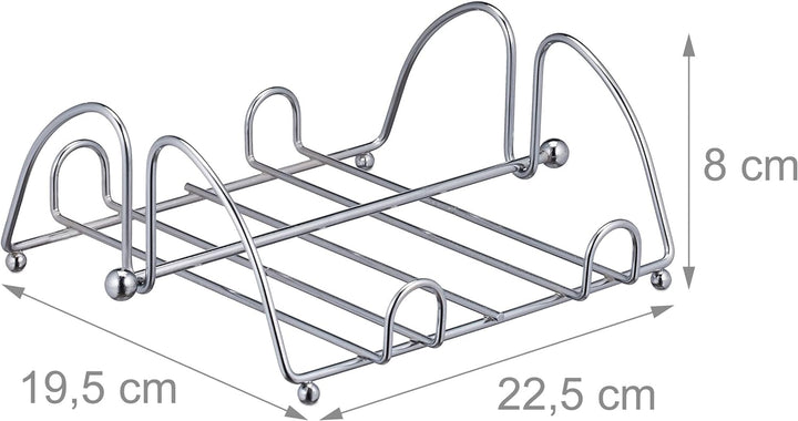 10 x Serviettenhalter, mit Beschwerer, für 33x33 cm Servietten, Edelstahl-Optik, Design Serviettenst