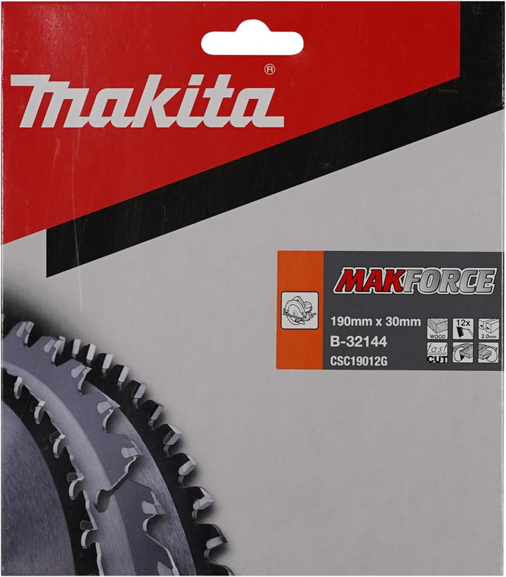Makita MakForce Saegeblatt, 190 x 30 mm, 12Z, B-32144