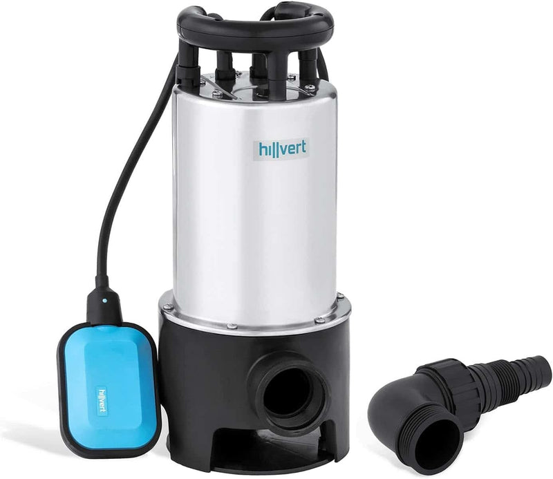 Hillvert Schmutzwasser-Tauchpumpe elektrisch HT-ROBSON-SP1100DWE (1.100 W, Fördermenge max.: 16.000