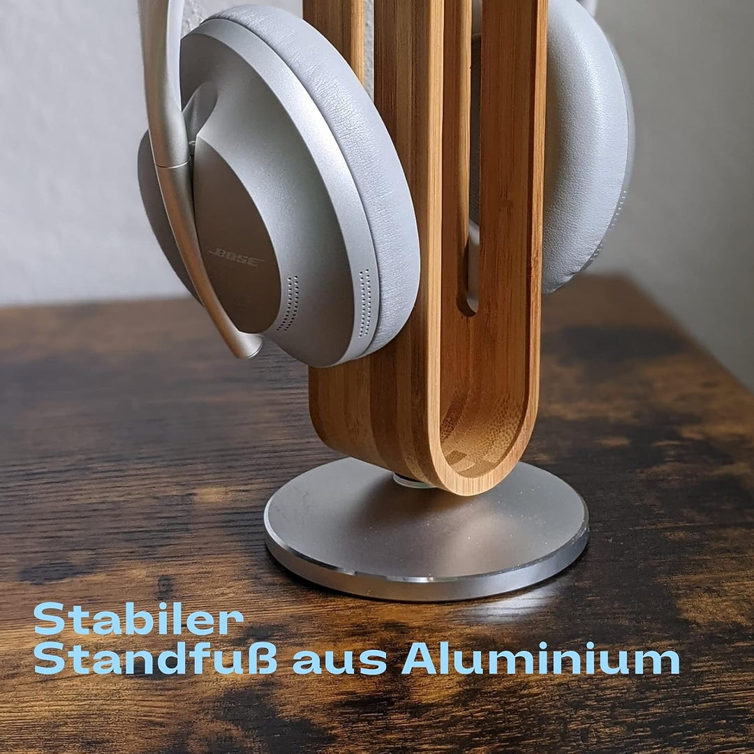 Kopfhörer Ständer Holz, Universal Over Ear Gaming Headset - Holz &amp; Aluminium