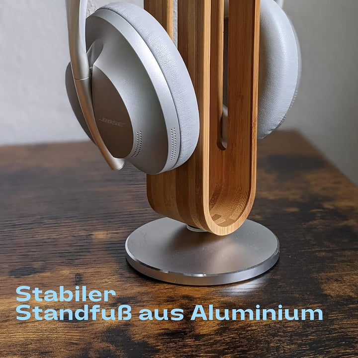 Kopfhörer Ständer Holz, Universal Over Ear Gaming Headset - Holz &amp; Aluminium