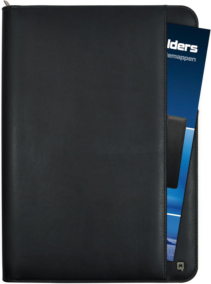 DESQ® 3685 A4-Schreibmappe mit Taschenrecher | Umlaufender Reissverschluss | Dutch Design Taschenrec