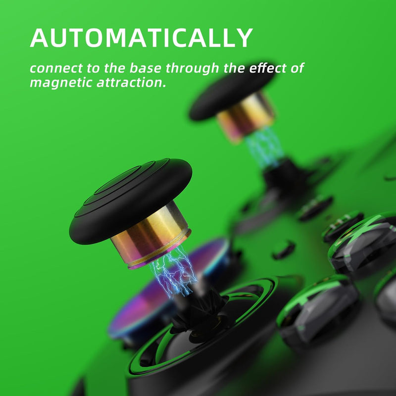 eXtremeRate 13 in 1 Metall Tasten Set für Xbox Elite Series 2 Controller, Megnetic Thumbsticks/D-Pad