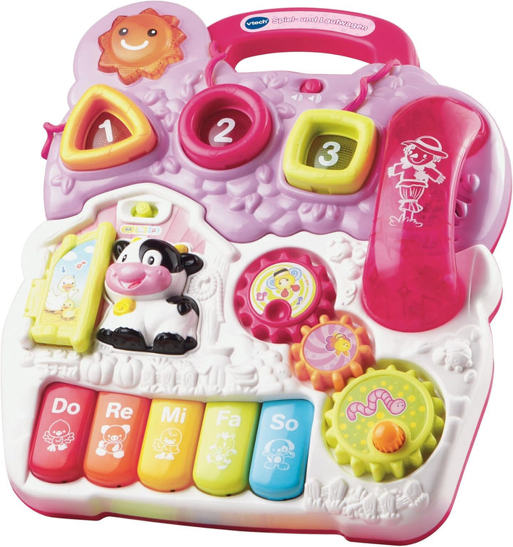 VTech Baby 80-077054 - Spiel und Laufwagen, Normalverpackung, rosa