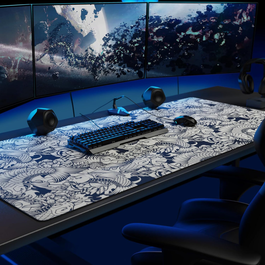 Titanwolf XXXL Übergrösse Mauspad 1200x600mm, Gaming Mousepad Gross,120x60 cm Tischunterlage Large S