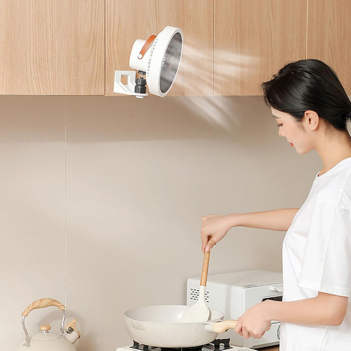 Jeffergarden Kleiner Wandventilator, 3 Geschwindigkeiten, Fernbedienung, Nachtlicht, für Wohnmobil,