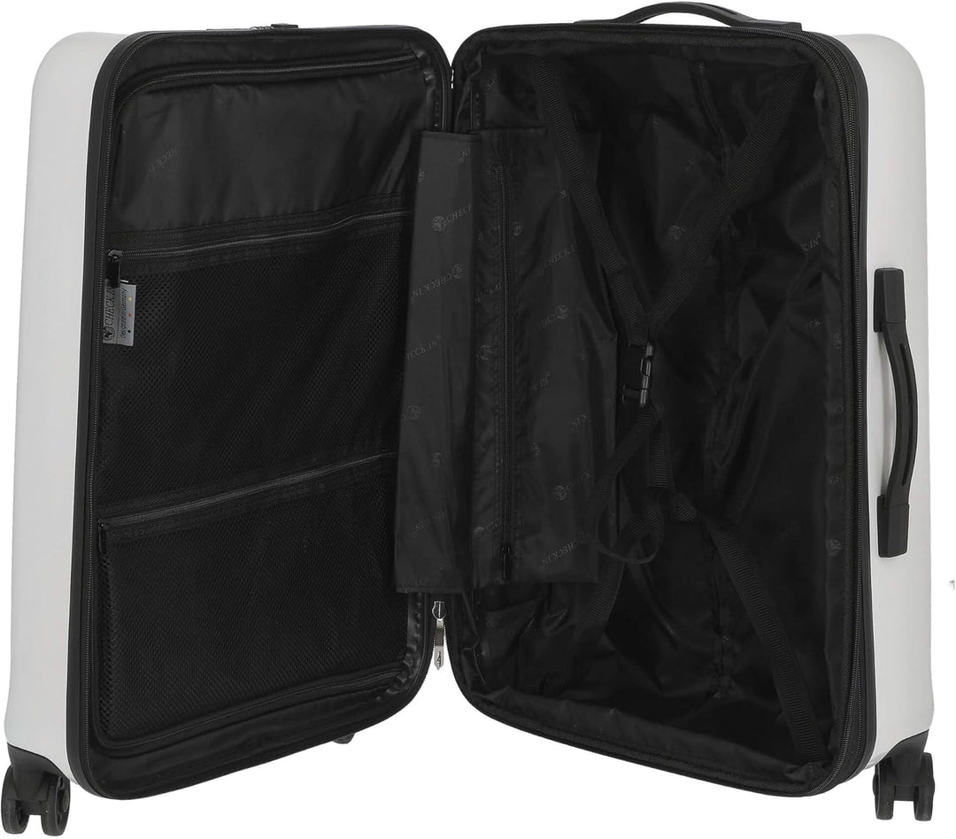 CHECK.IN London 2.0-4-Rollen-Trolley 67 cm weiss Weiss, Weiss