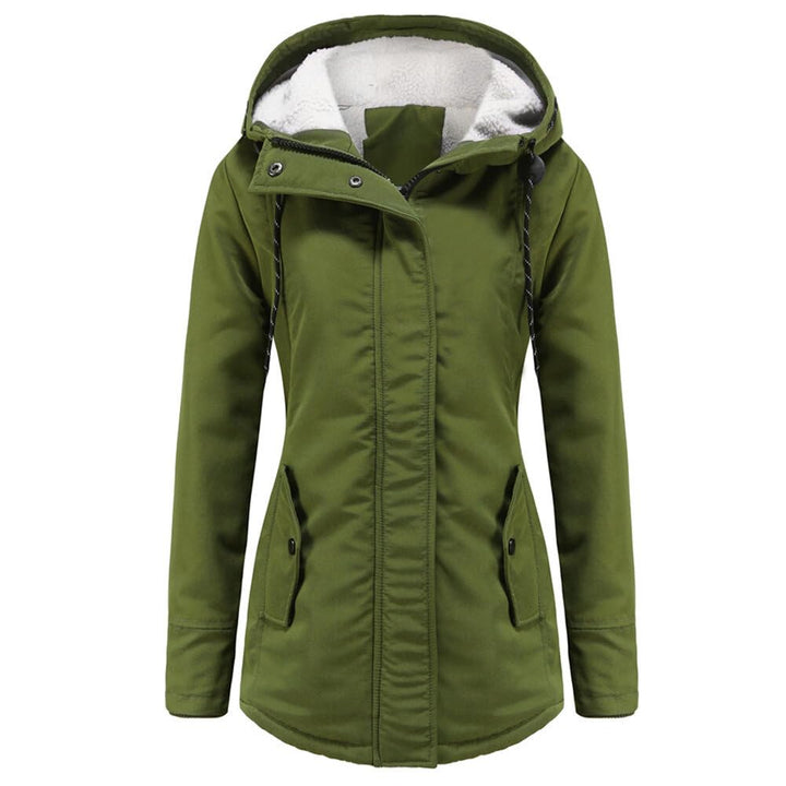 YYNUDA Damen Winterparka Dicker Warm Lang Wintermantel mit Fellkapuze Winter Jacke Outdoor Jacke für
