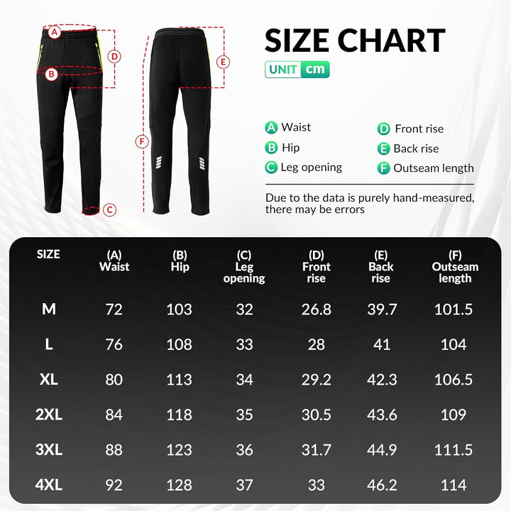 ROCKBROS Fahrrad Jacke/Hose Winter Thermo Fahrradbekleidung Hohe Sichtbarkeit & Winddicht Softshellj