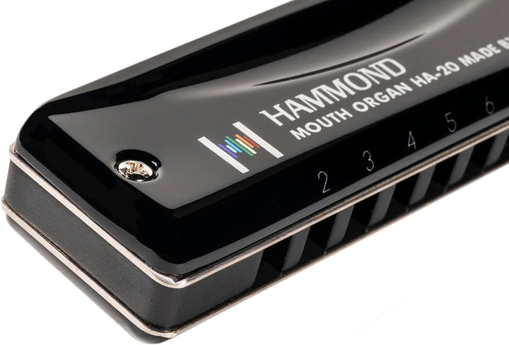 Suzuki Diatonic Harmonica Hammond HA-20 - key of Bb, Suzuki-Promaster-Hammond-Bb, schwarz