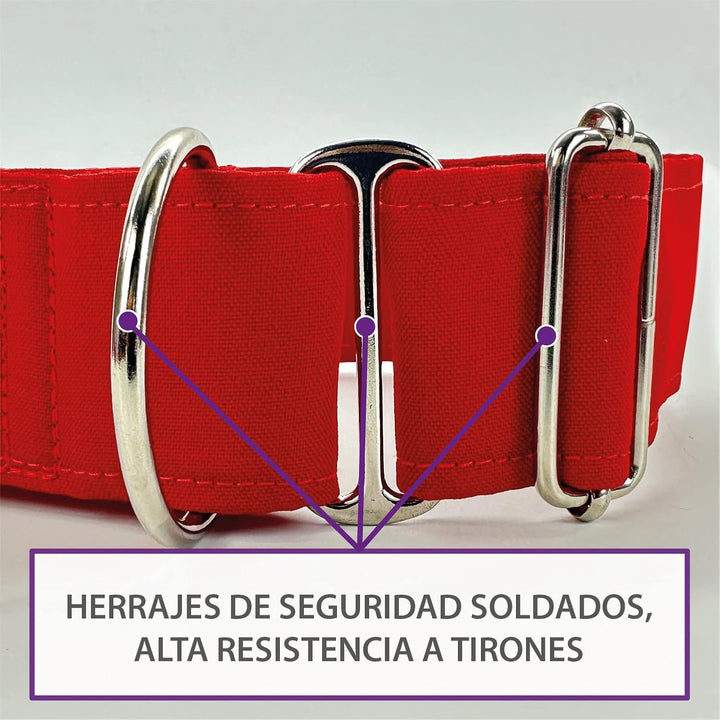 Galguita Amelie, 4 cm Breite Grösse S (20-29 cm), Hundehalsband mit Schädel 4cm Ancho Talla S (20-29