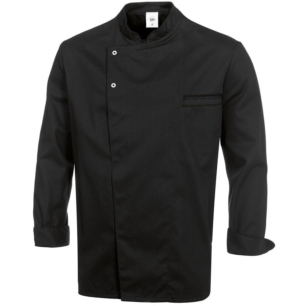 BP Gourmet 1547-400-32 Kochjacke - Langarm - 65% Polyester, 35% Baumwolle - Druckknöpfe aus Edelstah