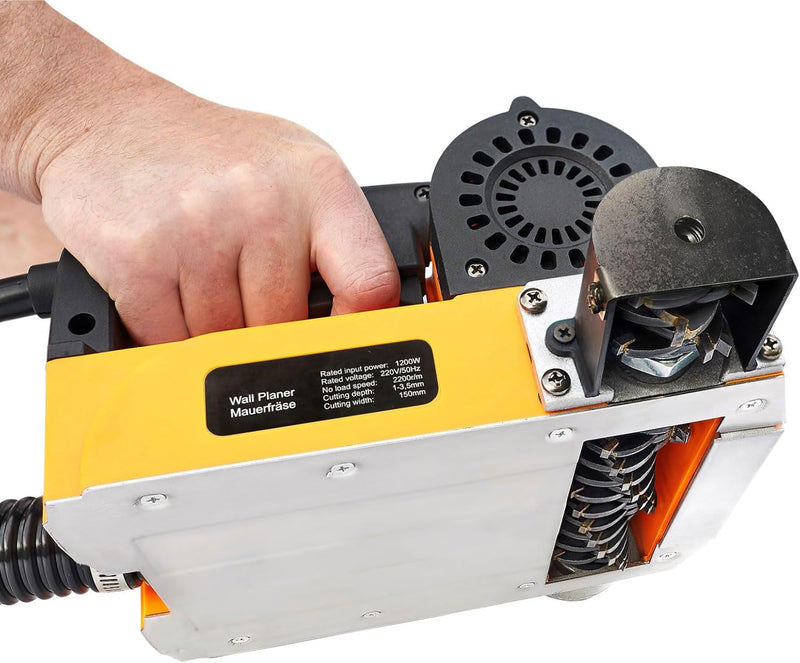 BAUTEC Sanierungsfräse 1200W » Fräsbreite 150mm » Putzfräse, Renovierungsfräse, Betonfräse, Walzenfr